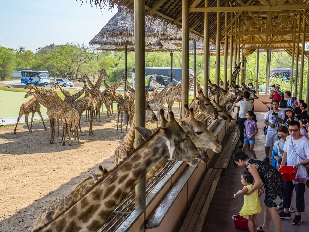 Bangkok Safari World Experience with Marine Park Shows & Lunch