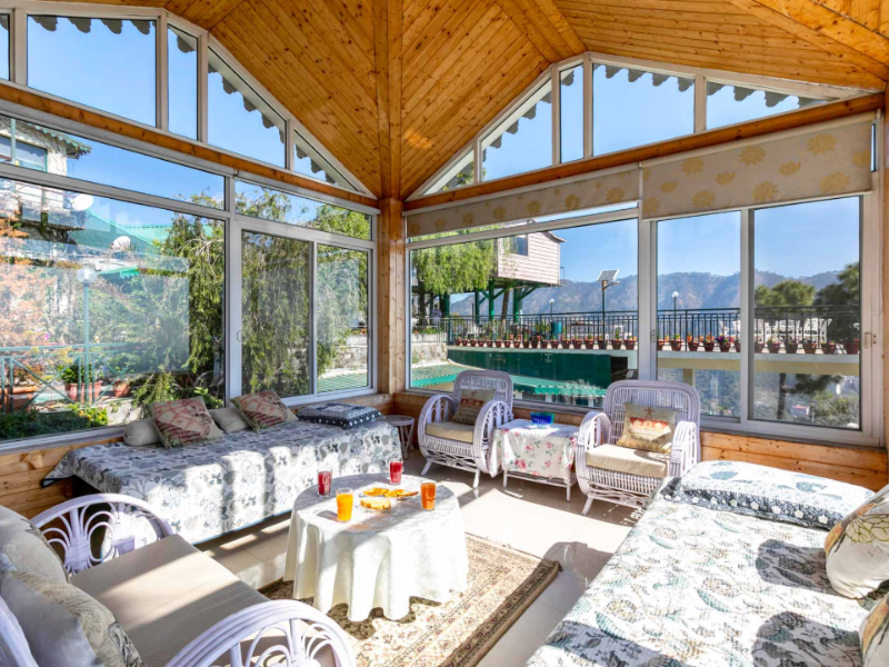 StayVista at Villa Mountain Crest with Outdoor Pool